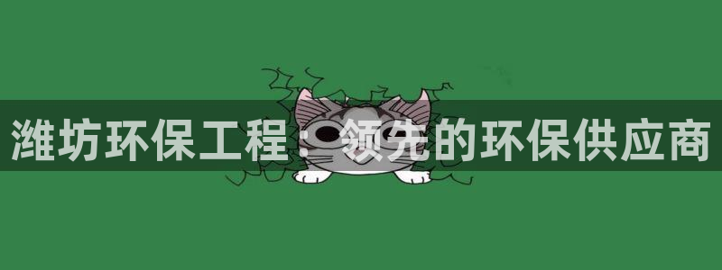 彩名堂人工计划客户端：潍坊环保工程：