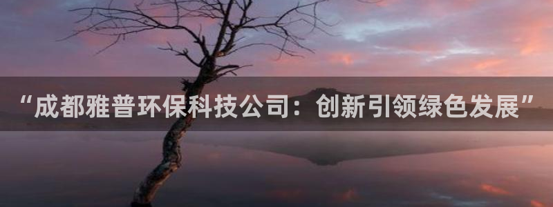 彩名堂app官网：“成都雅普环保科技