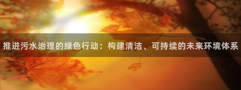 彩名堂是不是坑人的东西：推进污水治理的绿色行动：构建清洁、可