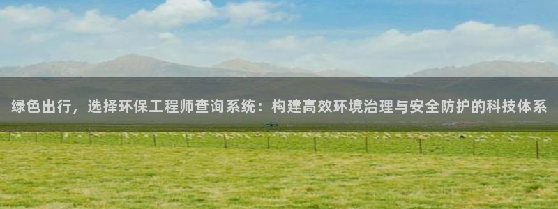 cmt彩名堂：绿色出行，选择环保工程师查询系统：构建高效环境