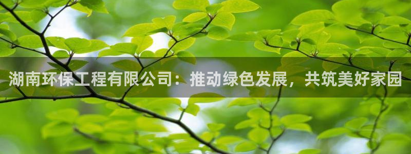 谁知道彩名堂网站是多少：湖南环保工程有限公司：推动绿色发展，