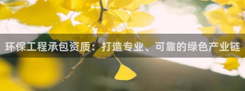 彩名堂手机客户端：环保工程承包资质：打造专业、可靠的绿色产业