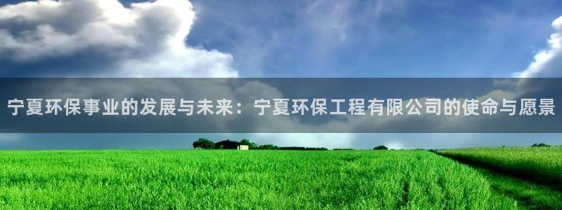 彩名堂网页：宁夏环保事业的发展与未来：宁夏环保工程有限公司的